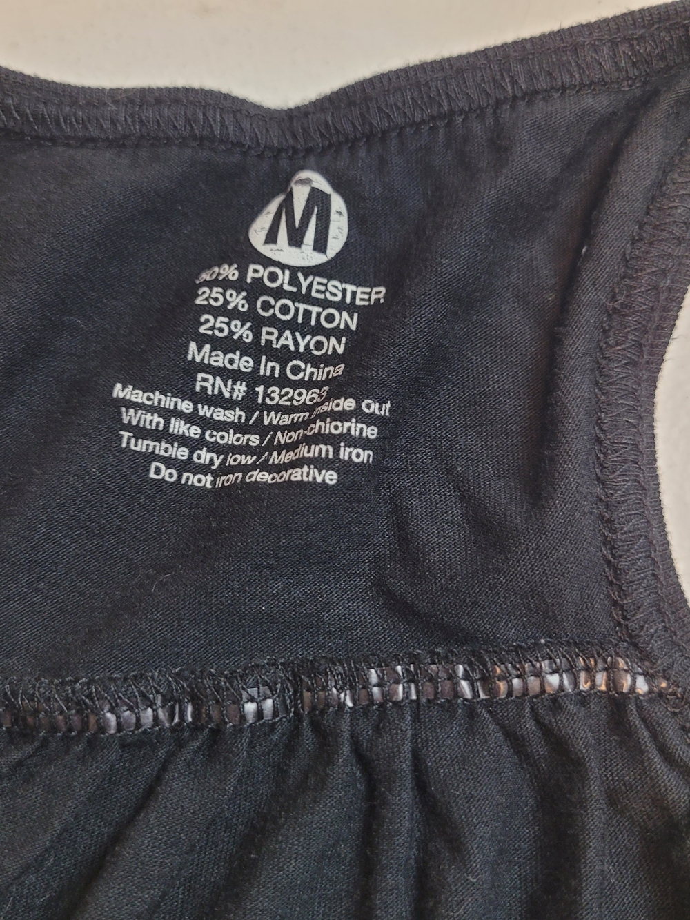 Basic Black Racerback Tank Top - Picture 3 of 7
